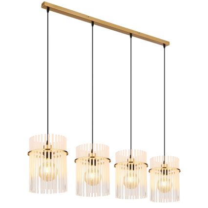 Globo - Hanglamp aan een koord 4xE27/60W/230V goud