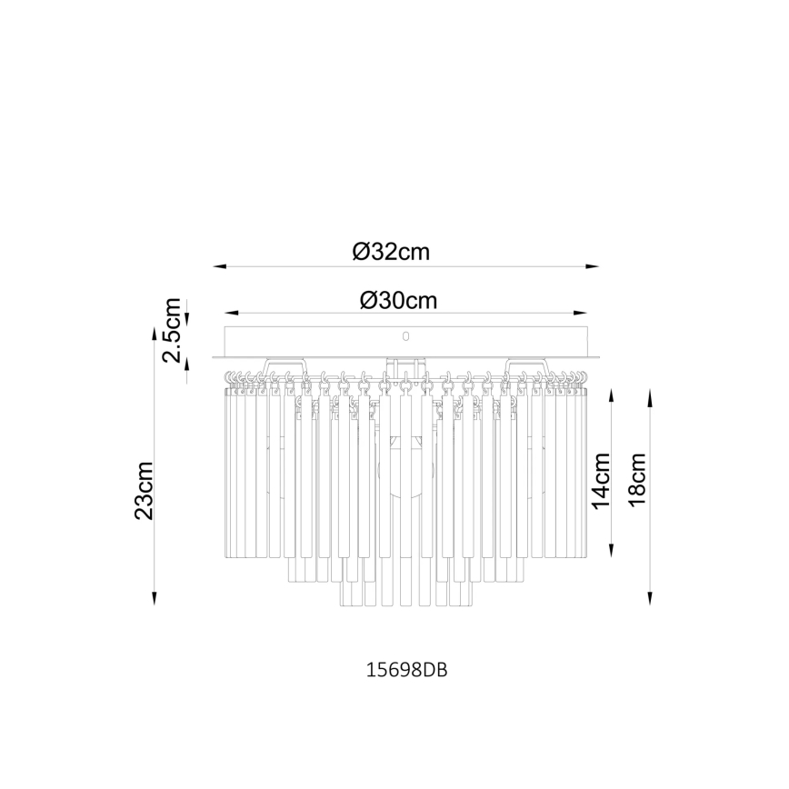 Globo - Plafondlamp 5xE14/40W/230V Ø 32 cm