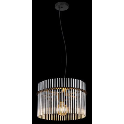 Globo - Suspension filaire 1xE27/60W/230V d. 40 cm noir