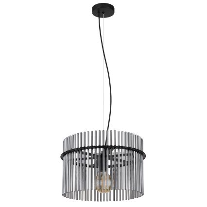 Globo - Suspension filaire 1xE27/60W/230V d. 40 cm noir
