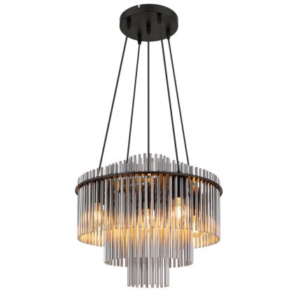 Globo - Hanglamp met kabel 5xE27/60W/230V zwart