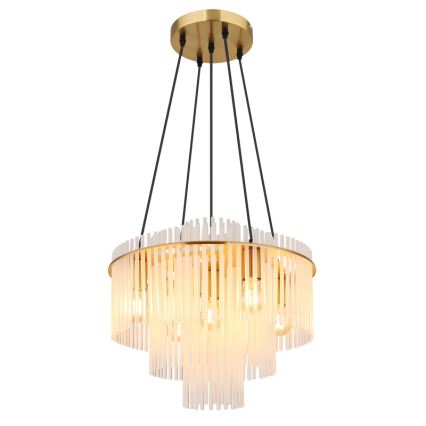 Globo - Hanglamp aan kabel 5xE27/60W/230V goud