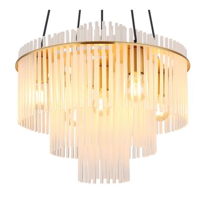 Globo - Hanglamp aan kabel 5xE27/60W/230V goud