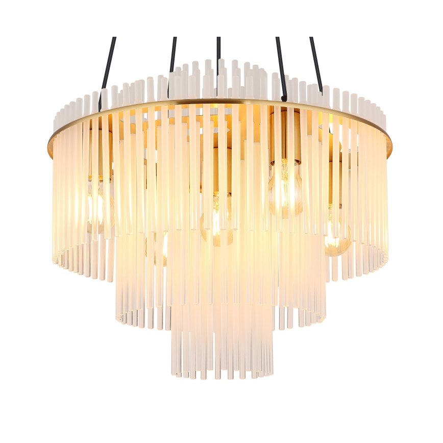 Globo - Hanglamp aan kabel 5xE27/60W/230V goud