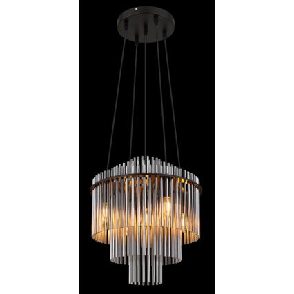 Globo - Hanglamp aan een koord 5xE14/40W/230V zwart