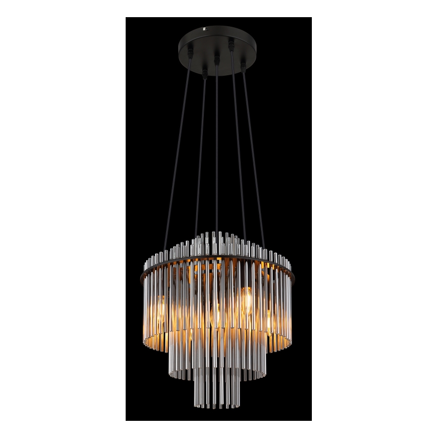 Globo - Hanglamp aan een koord 5xE14/40W/230V zwart