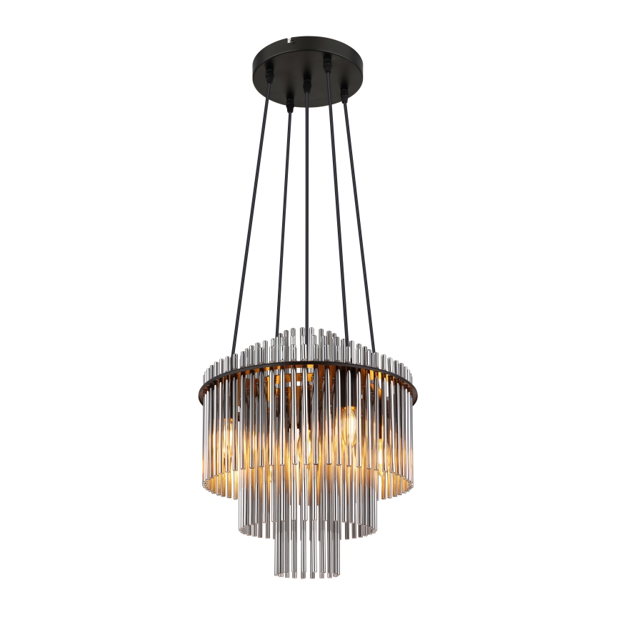 Globo - Hanglamp aan een koord 5xE14/40W/230V zwart
