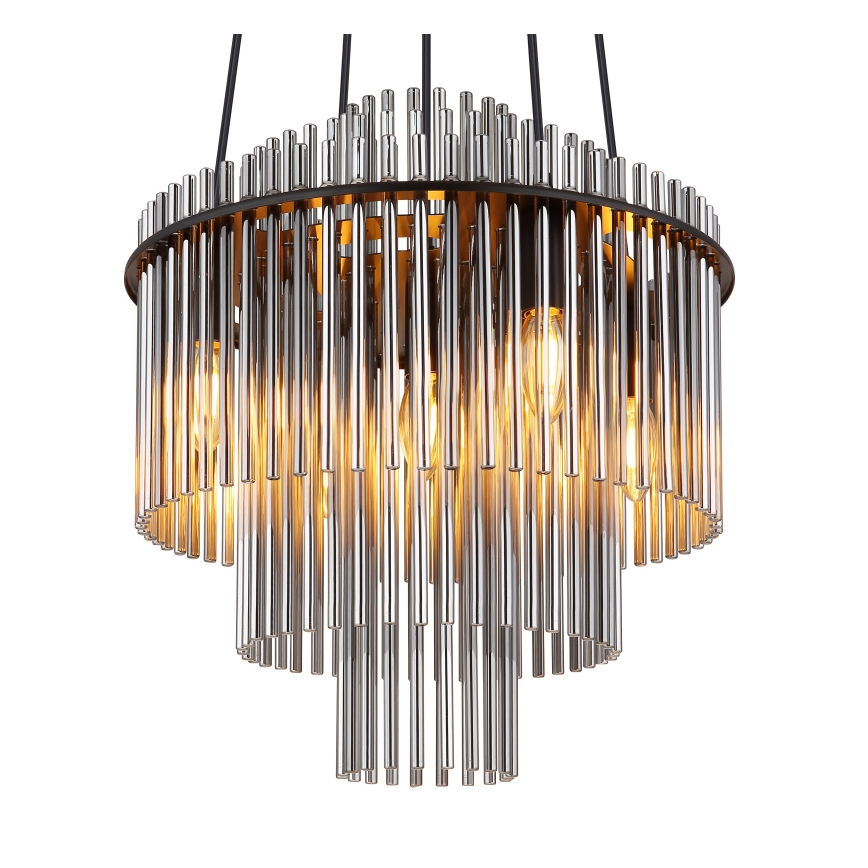 Globo - Hanglamp aan een koord 5xE14/40W/230V zwart