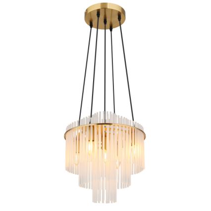 Globo - Hanglamp aan een koord 5xE14/40W/230V goud