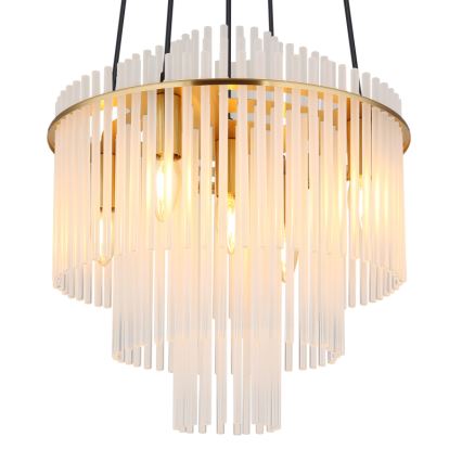 Globo - Hanglamp aan een koord 5xE14/40W/230V goud