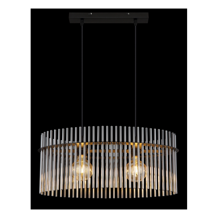 Globo - Hanglamp aan een koord 2xE27/60W/230V zwart