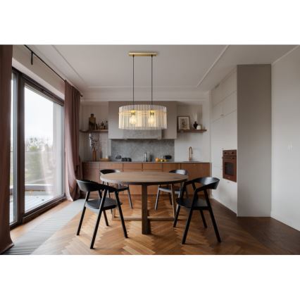 Globo - Hanglamp aan een koord 2xE27/60W/230V goud