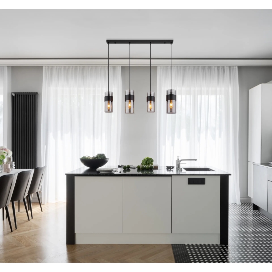 Globo - Hanglamp aan een koord 4xE27/60W/230V