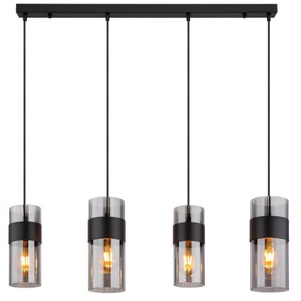 Globo - Suspension filaire 4xE27/60W/230V