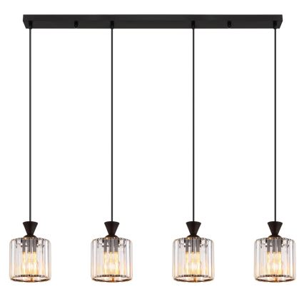 Globo - Hanglamp aan een koord 4xE27/60W/230V zwart