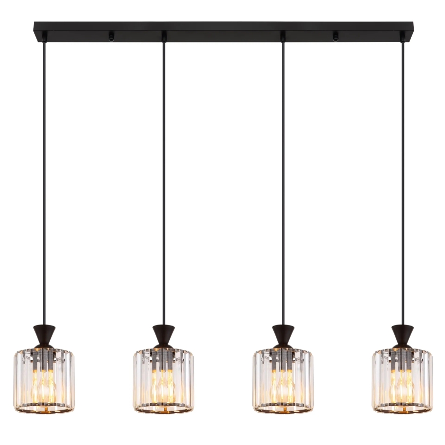Globo - Hanglamp aan een koord 4xE27/60W/230V zwart