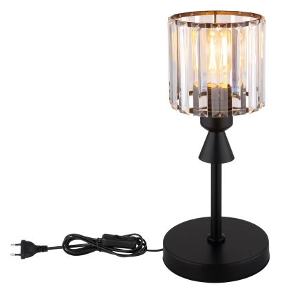 Globo - Lampe de table 1xE27/60W/230V d. 15 cm noir
