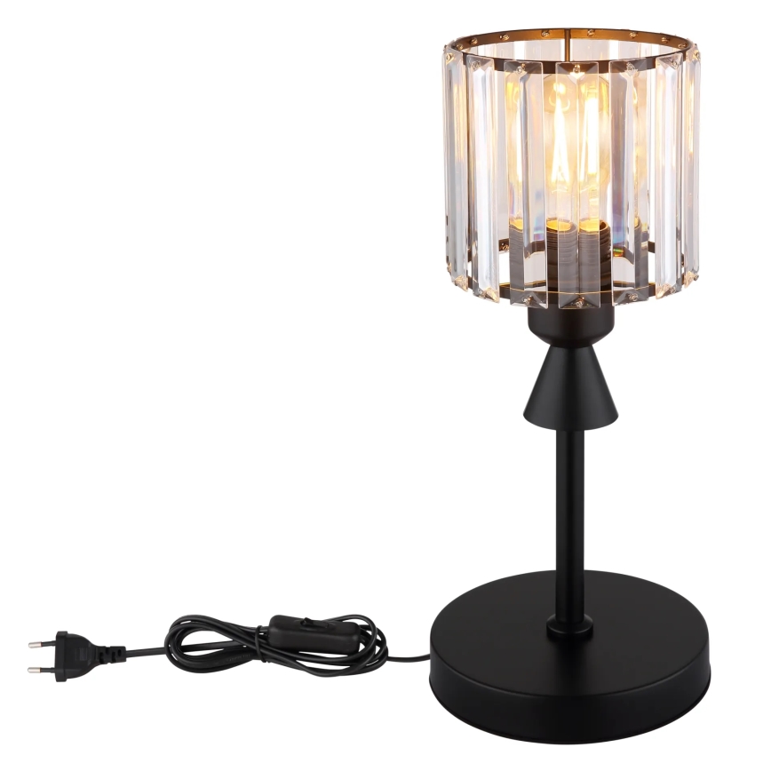 Globo - Lampe de table 1xE27/60W/230V d. 15 cm noir