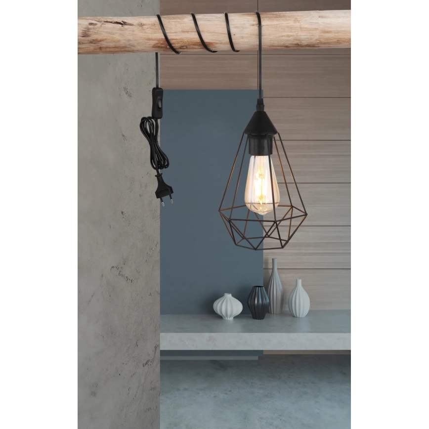 Globo - Hanglamp met stekker 1xE27/60W/230V