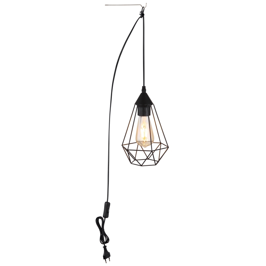 Globo - Hanglamp met stekker 1xE27/60W/230V