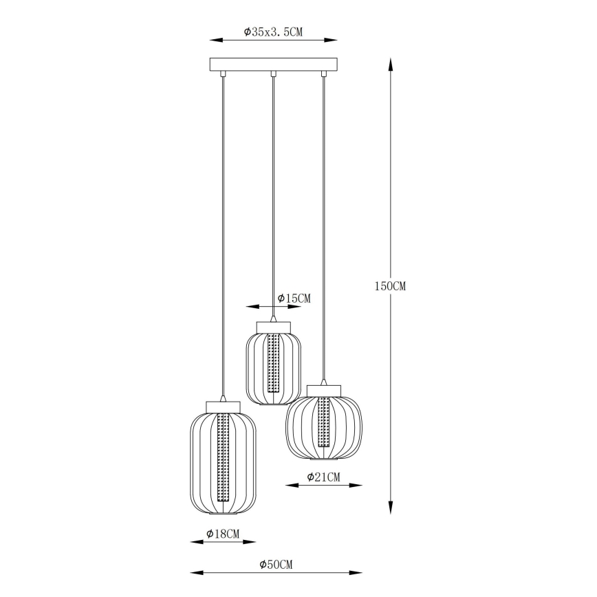 Globo - LED Hanglamp aan een koord LED/23W/230V