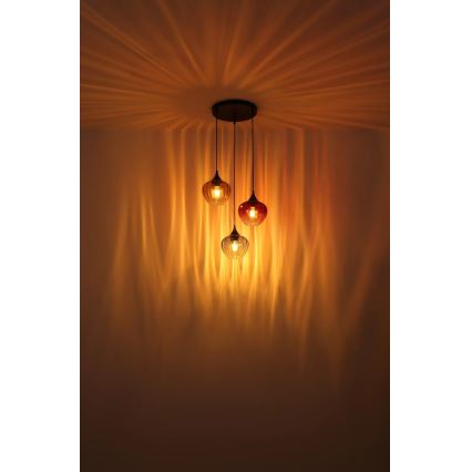 Globo - Hanglamp aan een koord 3xE27/60W/230V