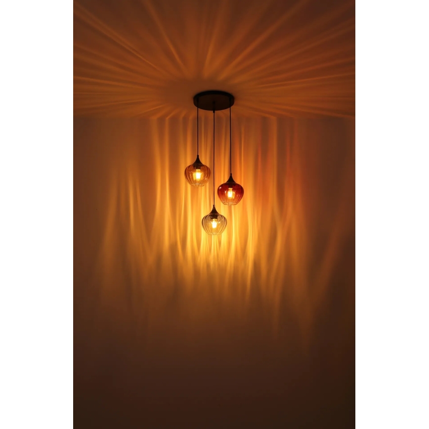 Globo - Hanglamp aan een koord 3xE27/60W/230V
