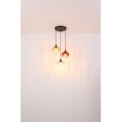Globo - Hanglamp aan een koord 3xE27/60W/230V