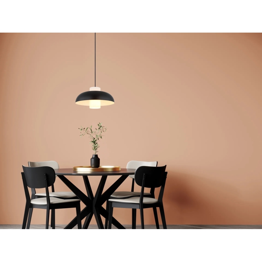 Globo - Suspension à câble 1xE27/60W/230V noire