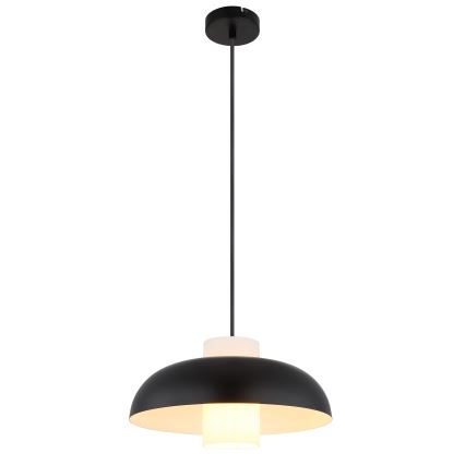 Globo - Suspension à câble 1xE27/60W/230V noire