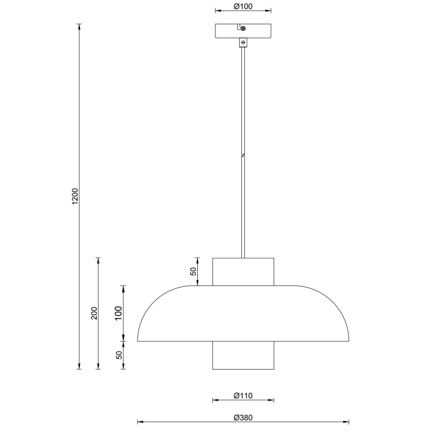 Globo - Suspension sur câble 1xE27/60W/230V