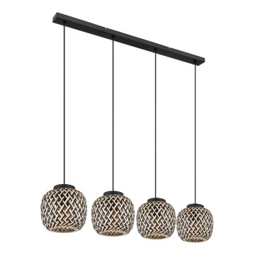 Globo 15766-4H - Hanglamp aan een koord COLLY 4xE27/15W/230V