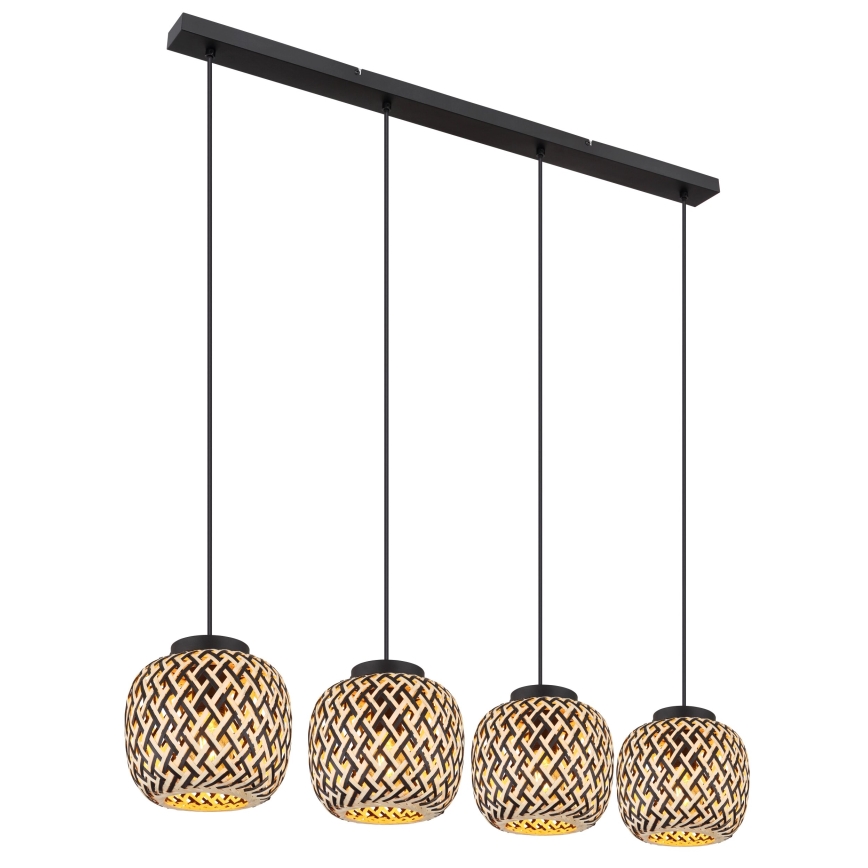 Globo 15766-4H - Hanglamp aan een koord COLLY 4xE27/15W/230V