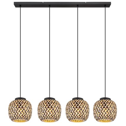 Globo 15766-4H - Hanglamp aan een koord COLLY 4xE27/15W/230V