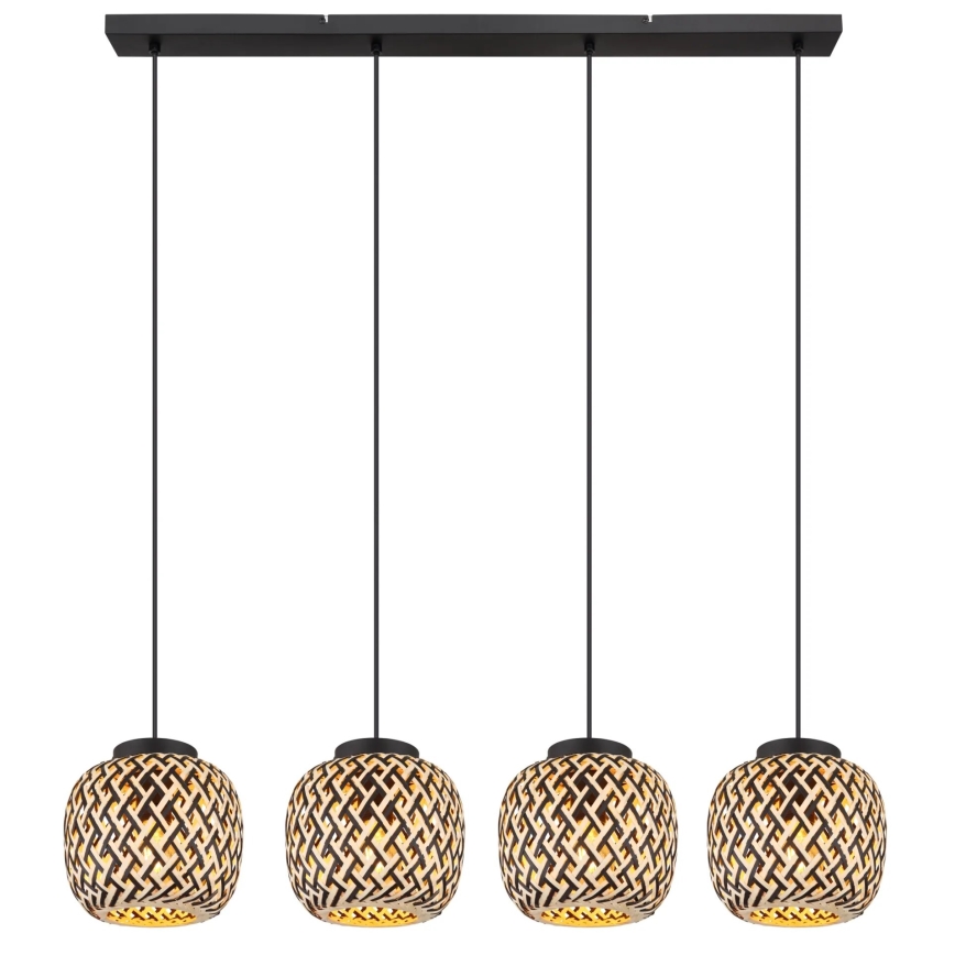 Globo 15766-4H - Hanglamp aan een koord COLLY 4xE27/15W/230V
