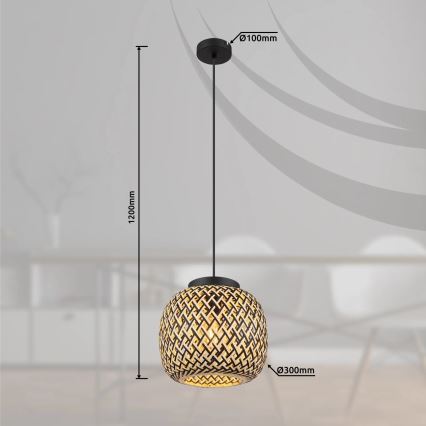 Globo 15766H1 - Suspension filaire COLLY 1xE27/15W/230V d. 30 cm