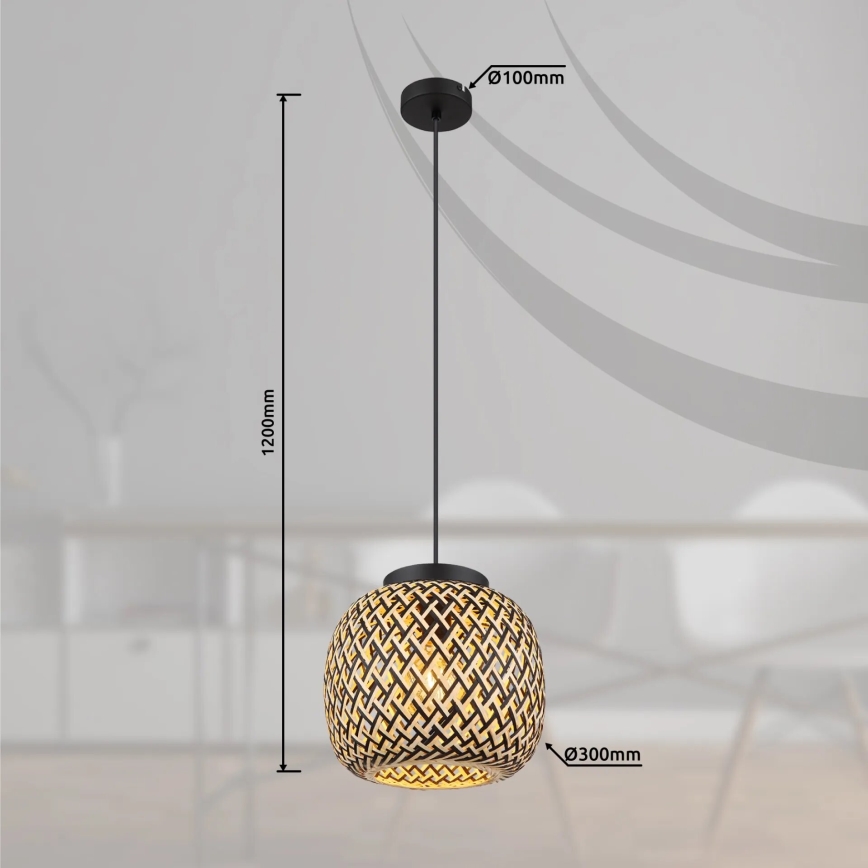 Globo 15766H1 - Suspension filaire COLLY 1xE27/15W/230V d. 30 cm