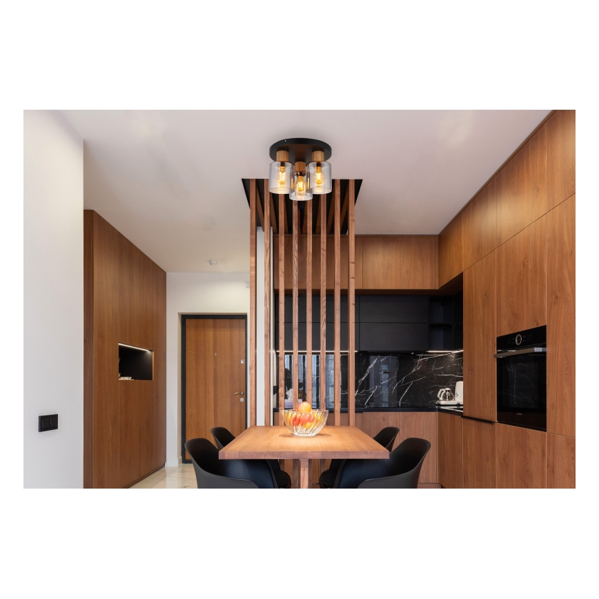 Globo - Plafonnière 3x E27/25W/230V Ø 30 cm