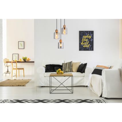 Globo - Hanglamp aan kabel 3xE27/25W/230V Ø 30 cm