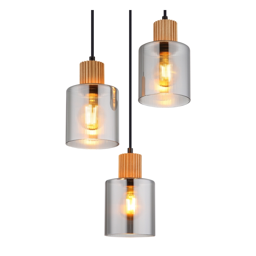 Globo - Hanglamp aan kabel 3xE27/25W/230V Ø 30 cm