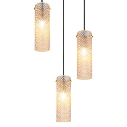 Globo - Hanglamp aan een koord 3xE14/40W/230V goud