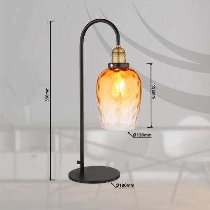 Globo - Lampe de table 1xE27/60W/230V orange