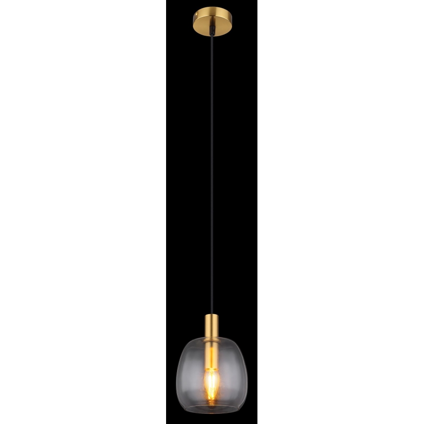 Globo - Suspension filaire 1xE14/40W/230V d. 16 cm laiton