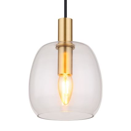 Globo - Suspension filaire 1xE14/40W/230V d. 16 cm laiton
