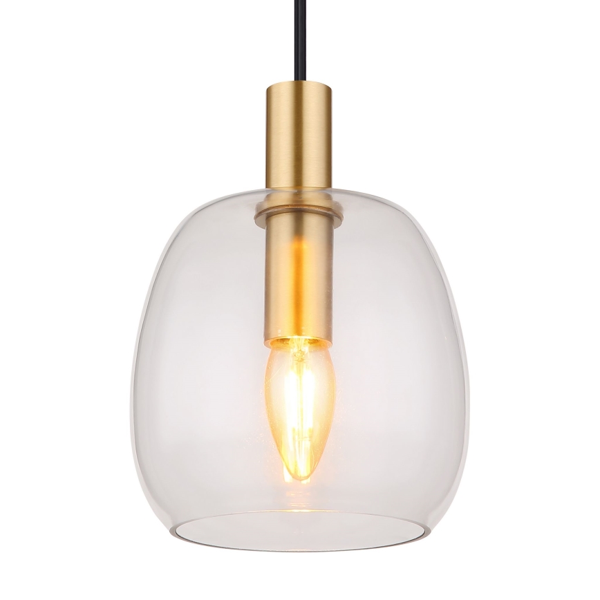 Globo - Suspension filaire 1xE14/40W/230V d. 16 cm laiton
