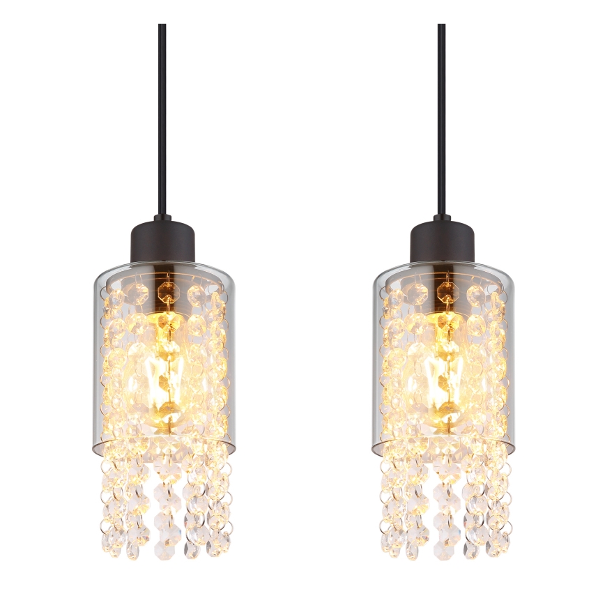 Globo - Hanglamp aan een koord 4xE27/40W/230V zwart