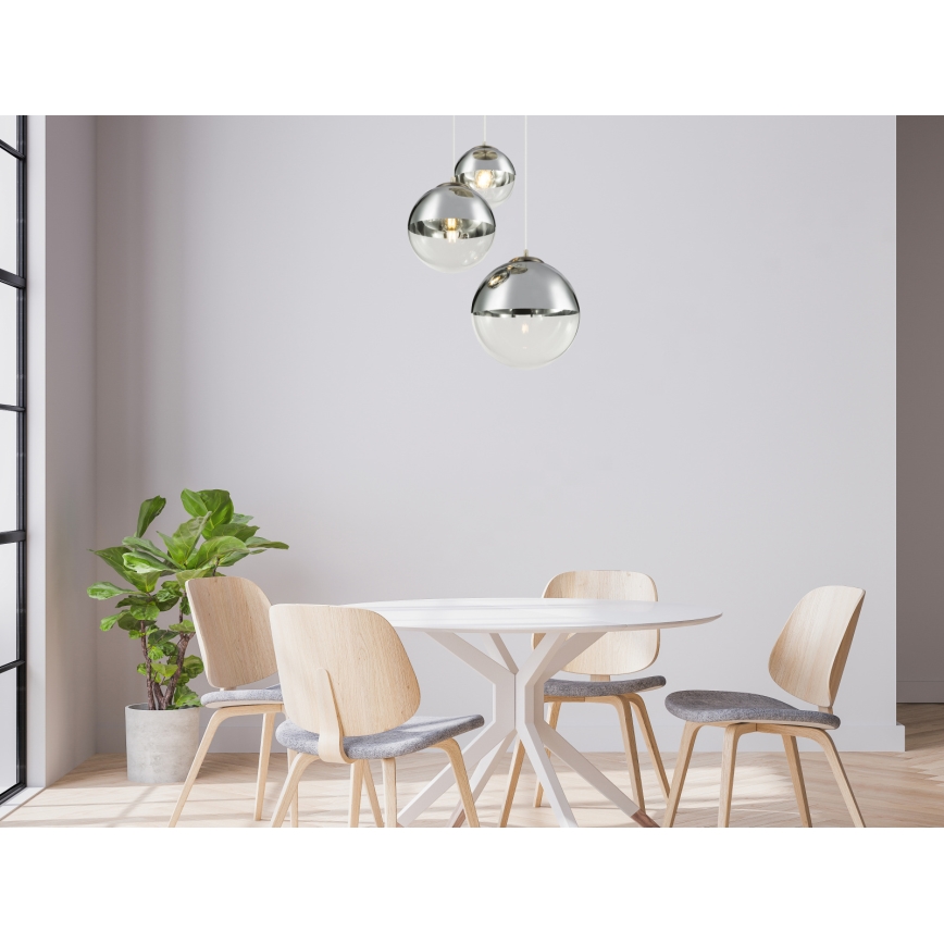 Globo - Hanglamp aan een koord 3xE27/40W/230V diameter 51 cm