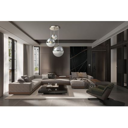 Globo - Hanglamp aan een koord 3xE27/40W/230V diameter 51 cm