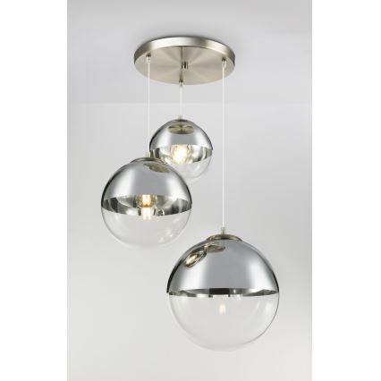 Globo - Hanglamp aan een koord 3xE27/40W/230V diameter 51 cm