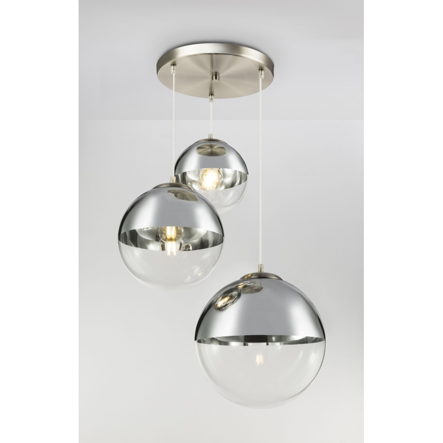 Globo - Hanglamp aan een koord 3xE27/40W/230V diameter 51 cm